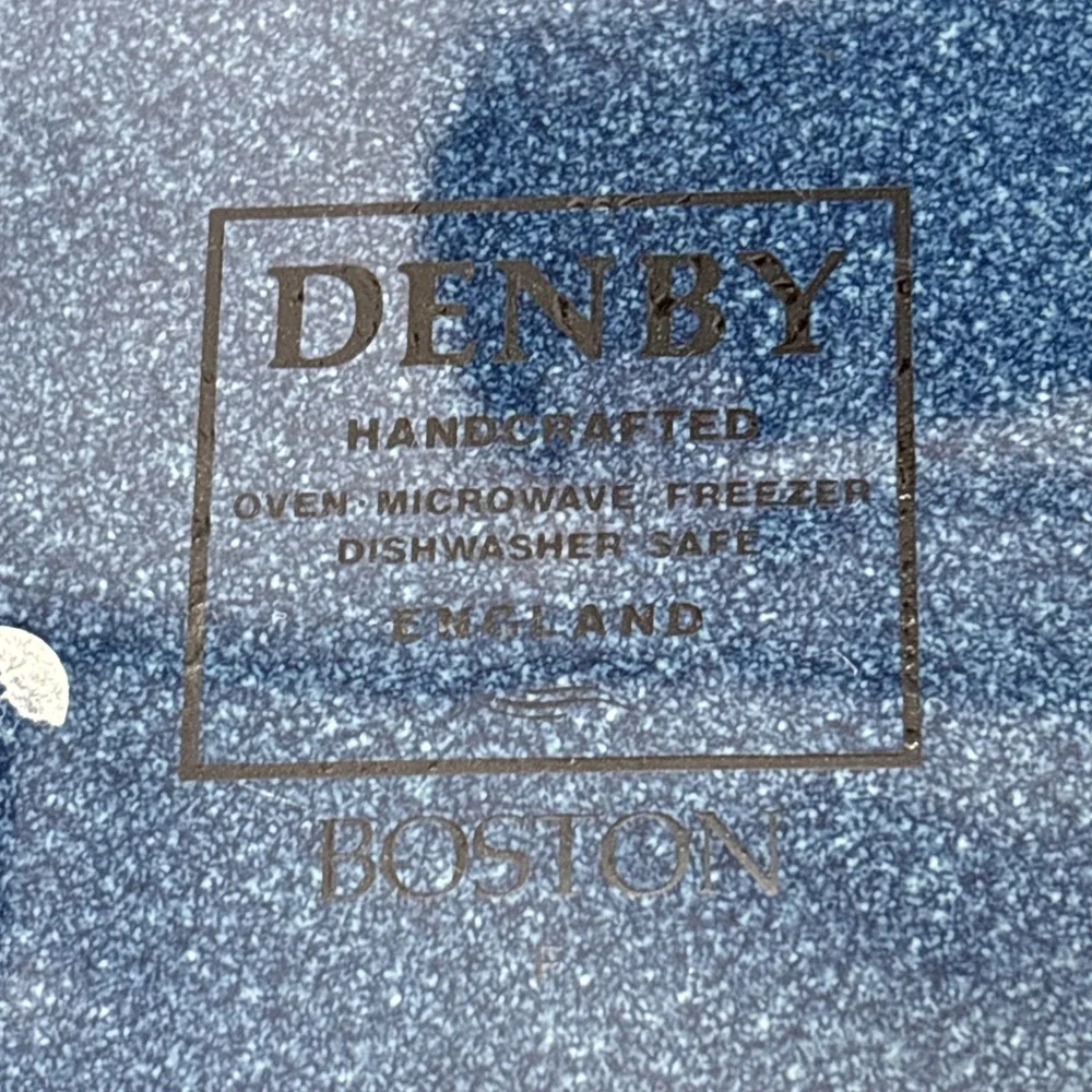 Denby Boston Imperial Blue Butter Dish